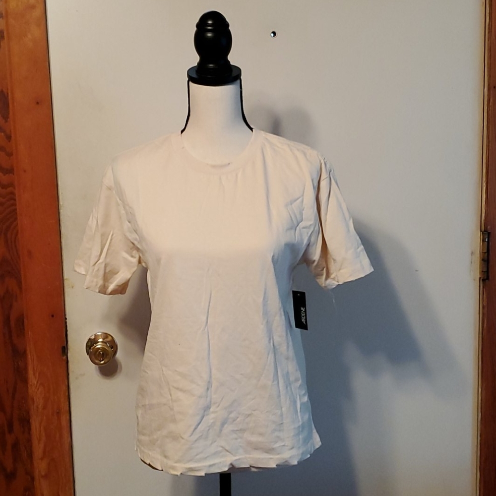 Ardene Pale Yellow T-shirt Size Small